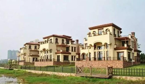 在農(nóng)村小別墅用真石漆裝修外墻，效果圖美絕了